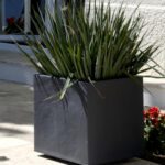 Pot Carré Volcania  40 Cm Décor Pierre - 31 L – Image 2