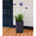 Pot Carré Haut Basalt'Up 29,5 Cm Décor Béton - 36 L – Image 3