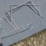 50 agrafes de fixation métalliques 20×20×20 mm – fixations robustes pour jardin