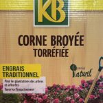Engrais corne broyée, fertilisant organique naturel pour jardin