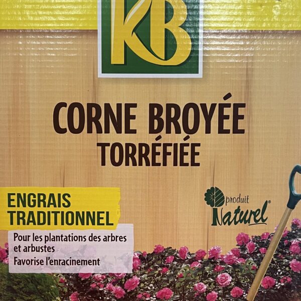 Engrais corne broyée, fertilisant organique naturel pour jardin