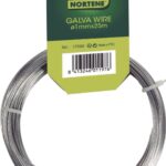 Fil de fer galvanisé 1 mm pour jardin, fixation et soutien de plantes ou clôture