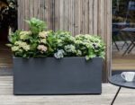 Jardinière Basalt anthracite 98 L pour plantations extérieures et intérieures