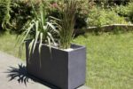 Muret Graphit gris anthracite 116 L pour plantations
