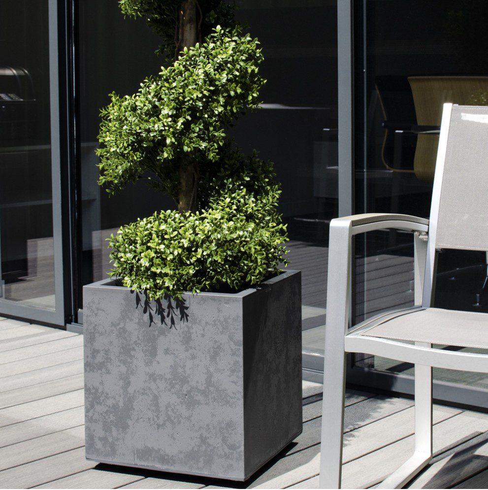 Pot carré Basalt anthracite 31 L Pot carré Basalt anthracite 31 L pour plantes