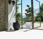 Pot Egg Graphitup gris anthracite 46 L pour plantes