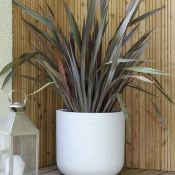 Pot rond Graphitup blanc cérusé 32,5 L pour plantes