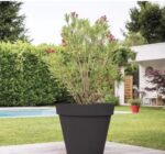 Pot Toscane anthracite 76 L pour plantes