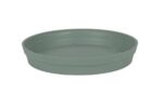 Soucoupe Toscane ronde vert laurier Ø 28 cm en plastique pour pot de fleurs
