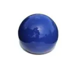Boule décorative en céramique bleue de 20 cm de diamètre pour la décoration intérieure ou extérieure.