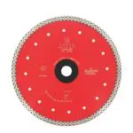 Disque diamant pour carrelage et grès cérame très dur avec alésage 22,23 mm, conçu pour une découpe précise et sans éclats.
