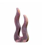 Objet décoratif en forme de flamme en métal pour la décoration intérieure ou extérieure.