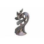 Statue couple de rêve effet rouille