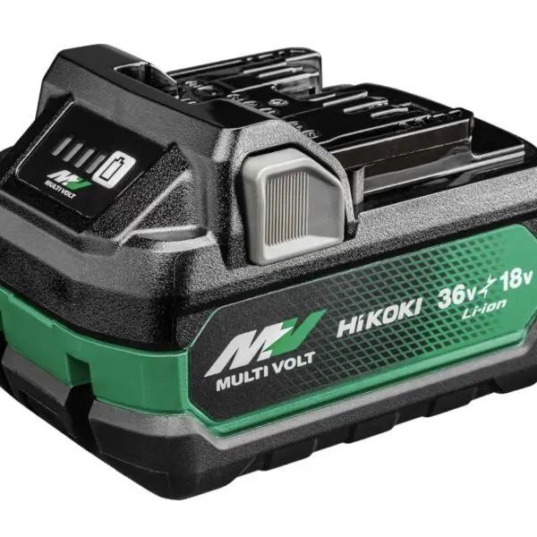 Batterie HiKOKI Multi Volt 36 V 2,5 Ah / 18 V 5,0 Ah lithium-ion pour outils électroportatifs sans fil.