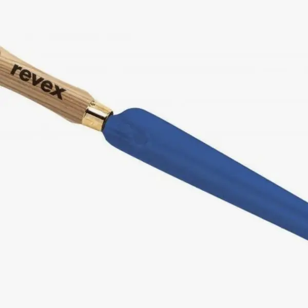 Couteau désherbeur bleu Revex avec lame en acier pour retirer les mauvaises herbes et repiquer les plants
