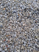 Gravier gris clair 6-10 mm pour aménagement paysager extérieur