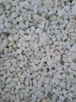 Gravier de marbre blanc pur premium 8-12 mm pour aménagement paysager de jardin