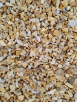 Graviers Marbre Jaune Pur 8/16 mm en pierre naturelle pour allées, massifs et décoration extérieure