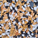 Graviers Mix Marbre Espagne 8/16 mm en pierre naturelle pour allées, massifs et décoration extérieure