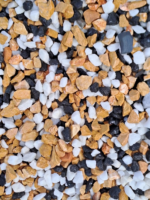 Graviers Mix Marbre Espagne 8/16 mm en pierre naturelle pour allées, massifs et décoration extérieure
