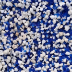 Graviers Mix Océan Bleu en pierre naturelle pour allées, massifs et aménagements extérieurs