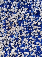 Graviers Mix Océan Bleu en pierre naturelle pour allées, massifs et aménagements extérieurs