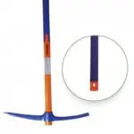 Pioche terrassier Inovex Revex 2,5 kg avec manche tri-matière de 90 cm pour creuser, décompacter les sols durs et dépierrer.