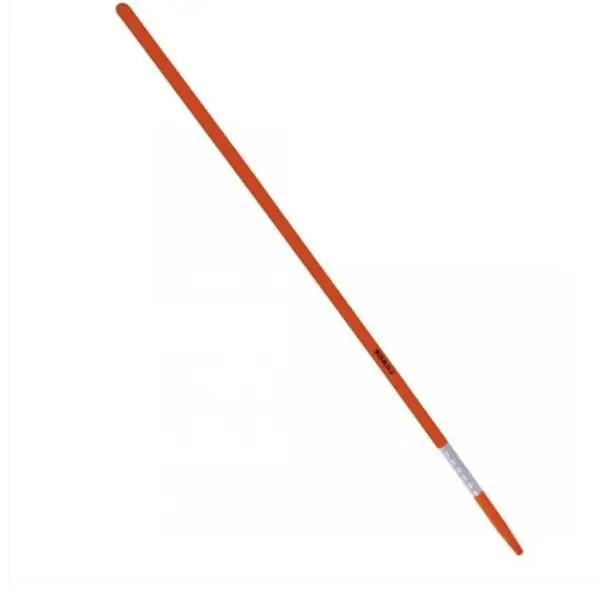 Manche droit en résine Revex orange de 150 cm pour remplacer le manche d'une pelle, d'un croc ou d'un outil de jardinage compatible.