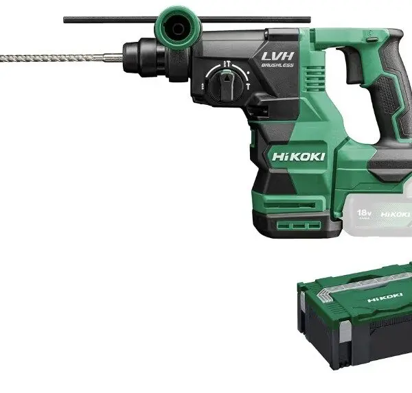 Marteau perforateur sans fil HiKOKI SDS-Plus pour percer le béton, la maçonnerie, le bois et le métal.