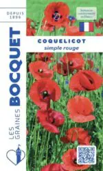 Sachet de graines de coquelicot simple rouge Les Graines Bocquet
