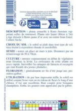 Sachet de graines de tournesol Soleil
