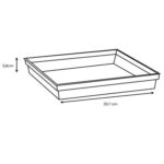 Soucoupe Carrée Toscane 26,7 Cm Pour Pot Toscane 32 Cm – Image 4