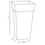 Pot Carré Toscane Xxl 43 Cm - 98 L – Image 5