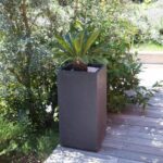 Pot Carré Haut Volcania 39,5 Cm Décor Pierre - 31 L – Image 3