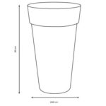 Vase Rond Haut Toscane Xxl - 90 L – Image 4