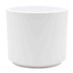 Cache Pot Ceramique Mat Blanc Gulia D7 H6Cm