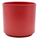 Cache Pot Ceramique Mat Rouge Gulia D13 H12,5Cm
