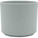 Cache Pot Ceramique Mat Gris Gulia D23 H19,5Cm