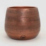 Cache Pot Ceramique Cuivre Pylos D17 H15Cm