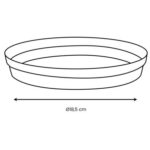 Soucoupe Ronde Toscane Ø 18,5 Cm Pour Pot Toscane Ø 25 Cm – Image 4