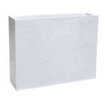 Pot Loft XL Graphit blanc céruse 63 L en plastique pour jardin, terrasse ou intérieur