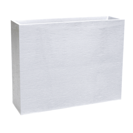 Pot Loft XL Graphit blanc céruse 63 L en plastique pour jardin, terrasse ou intérieur