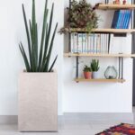 Pot Carré Haut Volcania'Up 29,5 Cm Décor Pierre -  36 L – Image 4