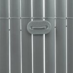 26 fixations pour canisses gris – attaches pour fixation de brise‑vue et occultation