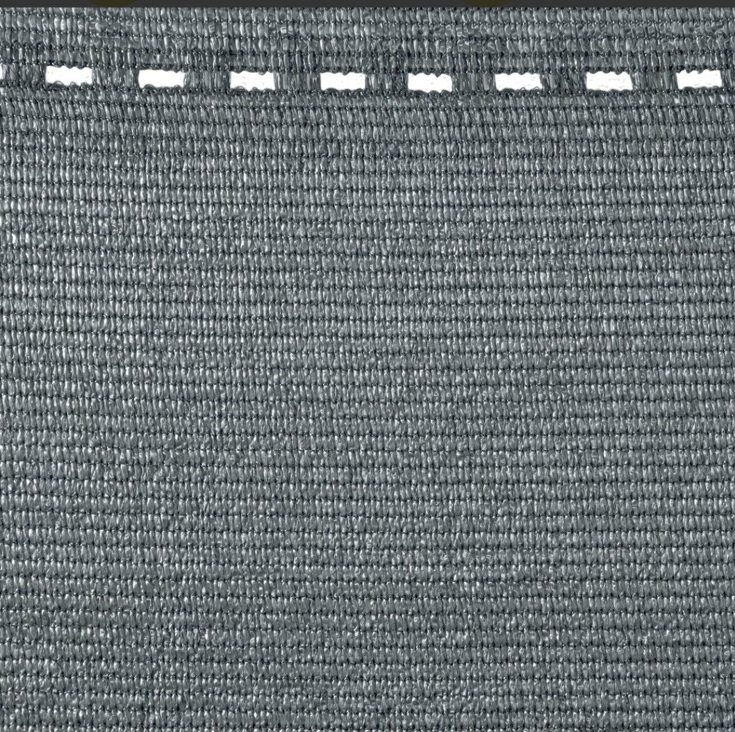 Brise‑vue tissé gris 170 g/m² avec œillets 1,5 x 5 m Brise‑vue tissé gris 170 g/m² avec boutonnières 1,5 x 5 m pour clôture et jardin