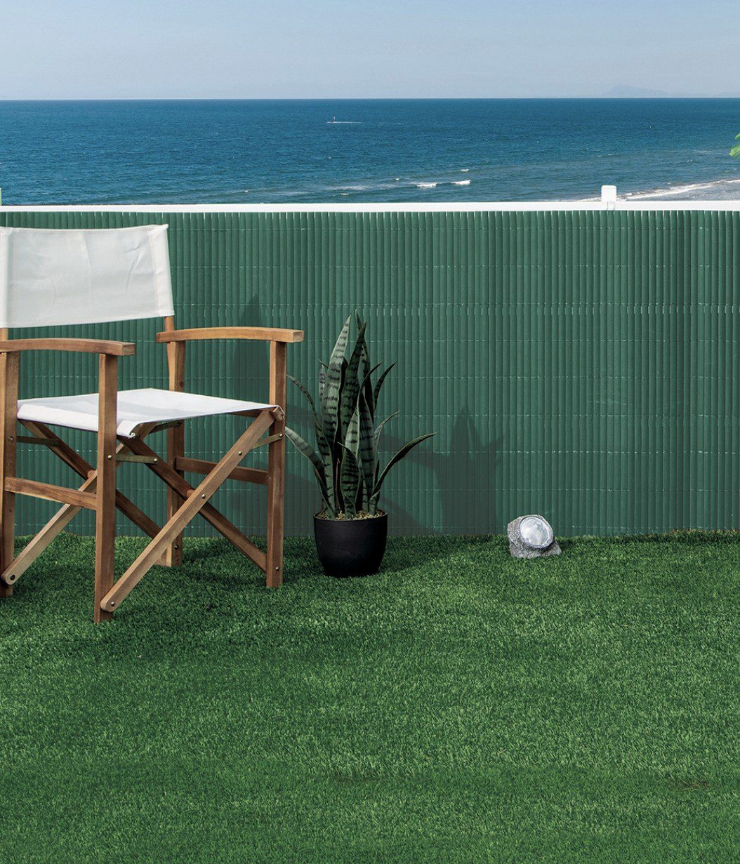 Canisse PVC double face vert 20 mm 1,5 x 3 m Canisse PVC double face vert 20 mm 1,5 x 3 m pour occultation clôture et jardin