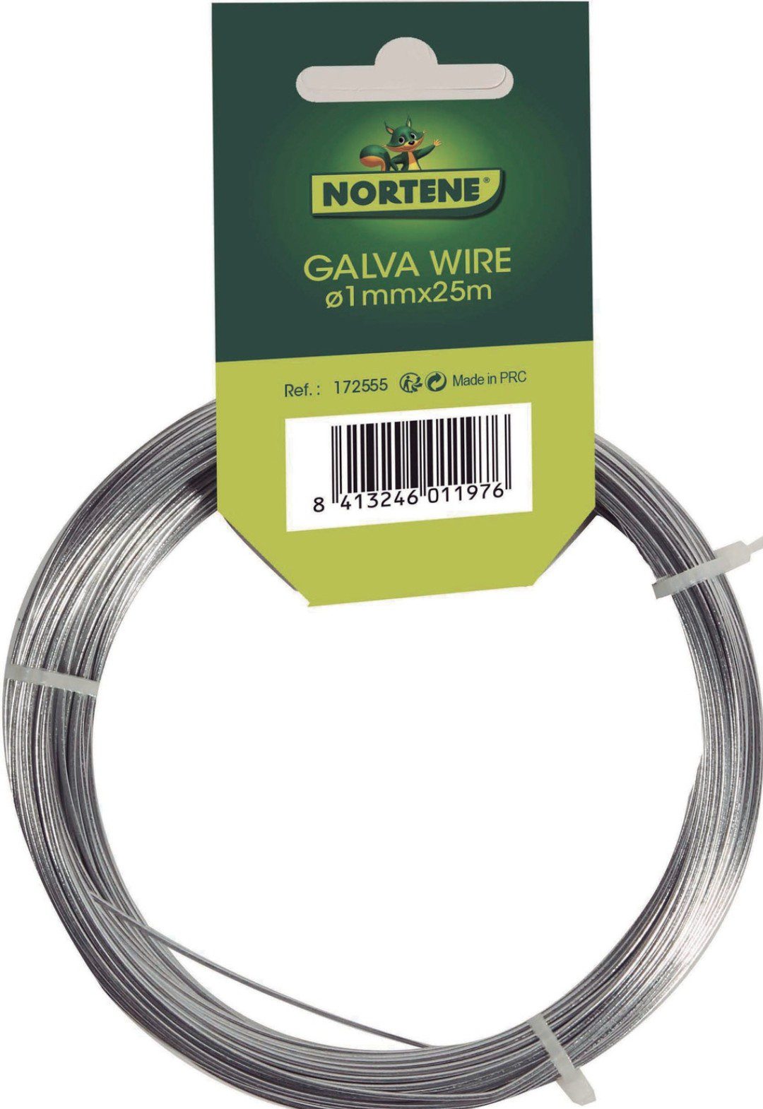 Fil de fer galvanisé 1 mm pour fixation jardin Fil de fer galvanisé 1 mm pour jardin, fixation et soutien de plantes ou clôture