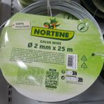 Fil de fer galvanisé 2 mm en acier pour fixation, tuteurage et usage jardin