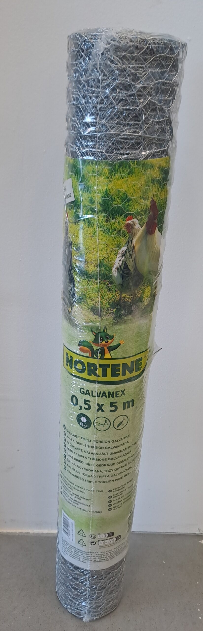 Grillage métal galvanisé triple torsion mailles 1,3 cm Grillage métallique galvanisé triple torsion à mailles hexagonales 1,3 cm pour potager, enclos et jardin