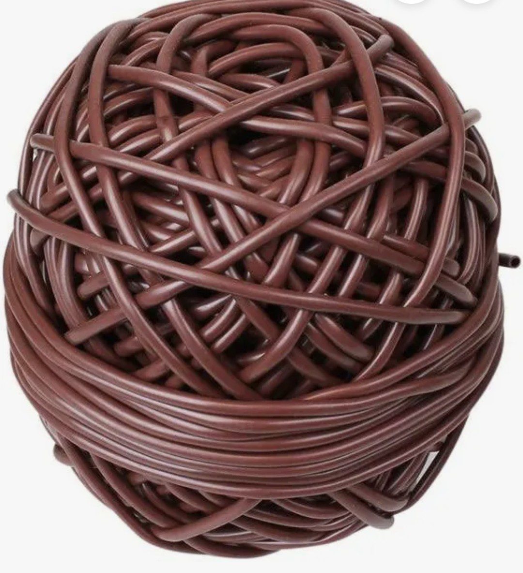 Lien élastique tubulaire marron pour fixation de plantes Lien élastique tubulaire marron pour attacher et soutenir plantes au jardin